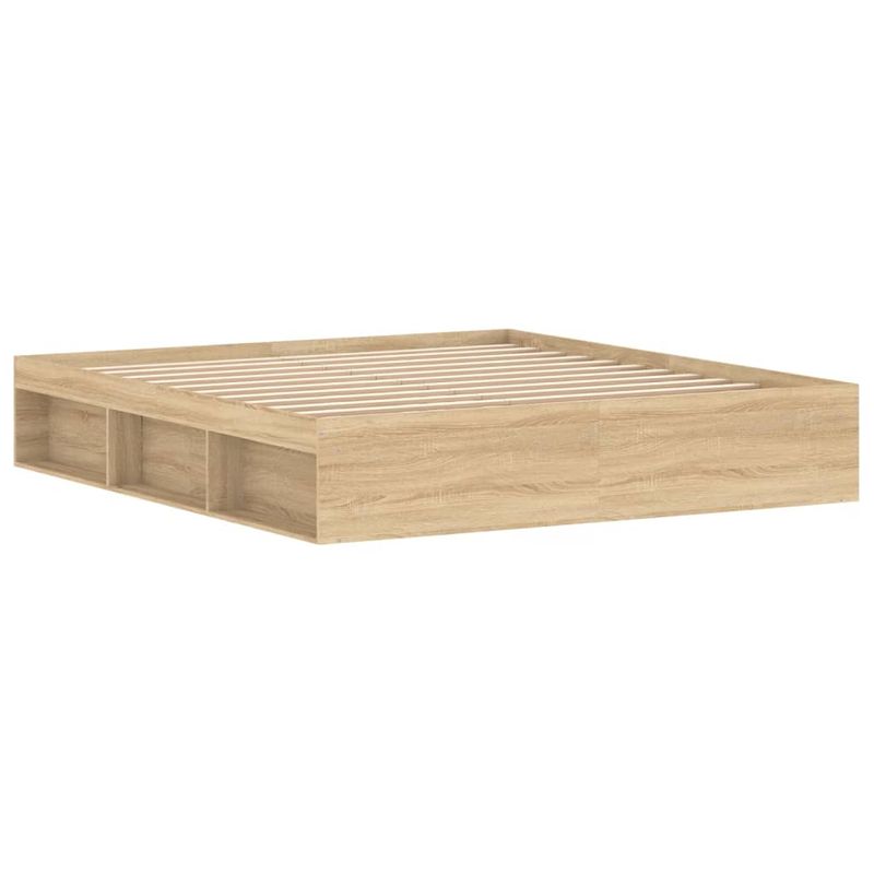 Casa si Gradina - Mobilier - Paturi si accesorii - Paturi - Cadru pat, stejar sonoma, 180x200 cm, Super King Size - Infinity.ro