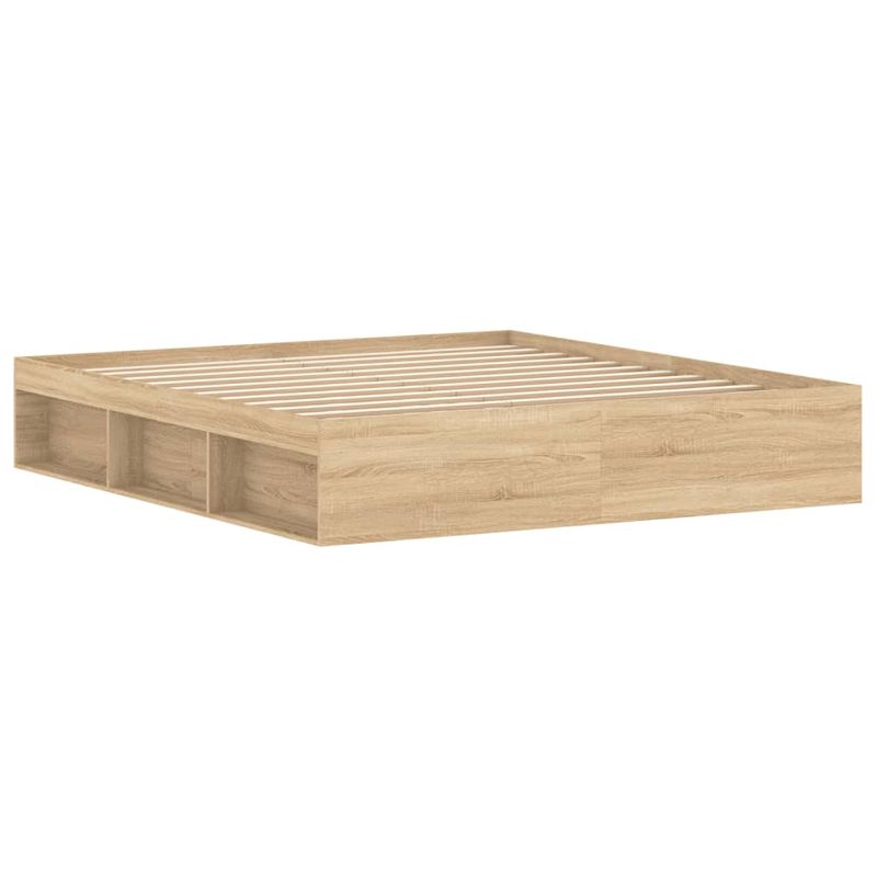 Casa si Gradina - Mobilier - Paturi si accesorii - Paturi - Cadru pat, stejar sonoma, 180x200 cm, Super King Size - Infinity.ro