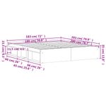 Casa si Gradina - Mobilier - Paturi si accesorii - Paturi - Cadru pat, stejar sonoma, 180x200 cm, Super King Size - Infinity.ro
