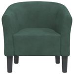 Casa si Gradina - Mobilier - Scaune si fotolii - Fotolii - Fotoliu tip cuva, verde inchis, catifea - Infinity.ro