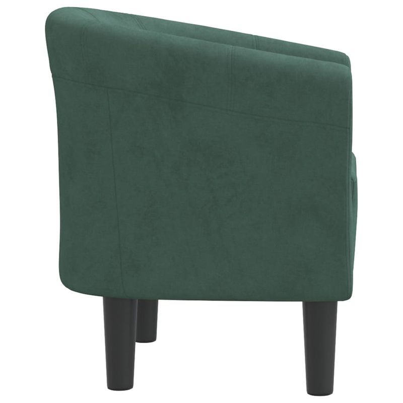 Casa si Gradina - Mobilier - Scaune si fotolii - Fotolii - Fotoliu tip cuva, verde inchis, catifea - Infinity.ro