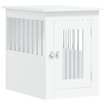 Petshop - Accesorii petshop - Culcusuri si custi - Custi interior si exterior - Mobilier tip lada pentru caini, alb, 45x62x59 cm lemn prelucrat - Infinity.ro