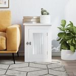 Petshop - Accesorii petshop - Culcusuri si custi - Custi interior si exterior - Mobilier tip lada pentru caini, alb, 45x62x59 cm lemn prelucrat - Infinity.ro