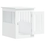 Petshop - Accesorii petshop - Culcusuri si custi - Custi interior si exterior - Mobilier tip lada pentru caini, alb, 45x62x59 cm lemn prelucrat - Infinity.ro