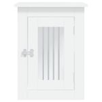 Petshop - Accesorii petshop - Culcusuri si custi - Custi interior si exterior - Mobilier tip lada pentru caini, alb, 45x62x59 cm lemn prelucrat - Infinity.ro