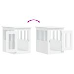 Petshop - Accesorii petshop - Culcusuri si custi - Custi interior si exterior - Mobilier tip lada pentru caini, alb, 45x62x59 cm lemn prelucrat - Infinity.ro