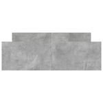 Casa si Gradina - Mobilier - Paturi si accesorii - Paturi - Cadru de pat cu tablie la cap/picioare, gri beton, 135x190 cm - Infinity.ro