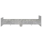 Casa si Gradina - Mobilier - Paturi si accesorii - Paturi - Cadru de pat cu tablie la cap/picioare, gri beton, 135x190 cm - Infinity.ro