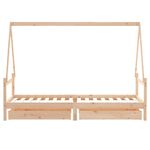 Casa si Gradina - Mobilier - Mobilier copii - Patuturi copii - Cadru pat copii cu sertare, 80x200 cm, lemn masiv de pin - Infinity.ro
