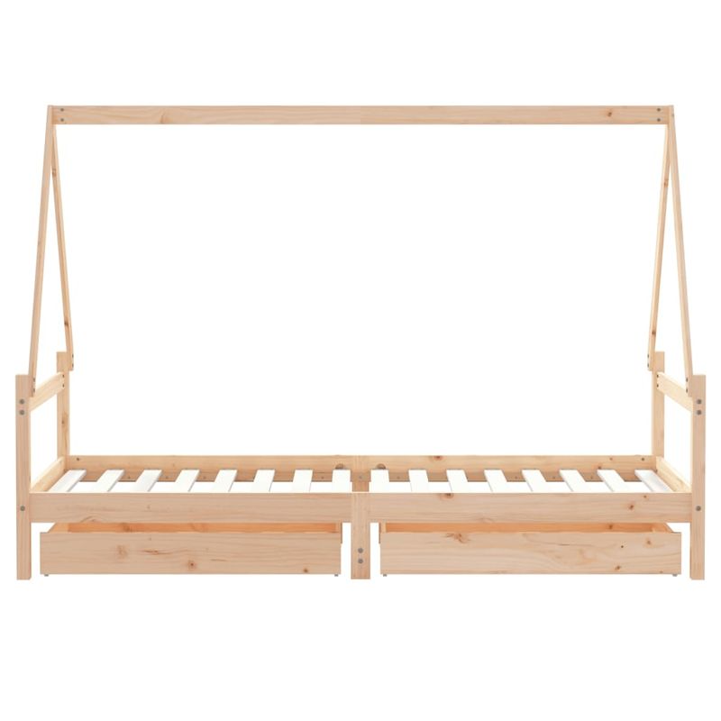 Casa si Gradina - Mobilier - Mobilier copii - Patuturi copii - Cadru pat copii cu sertare, 80x200 cm, lemn masiv de pin - Infinity.ro
