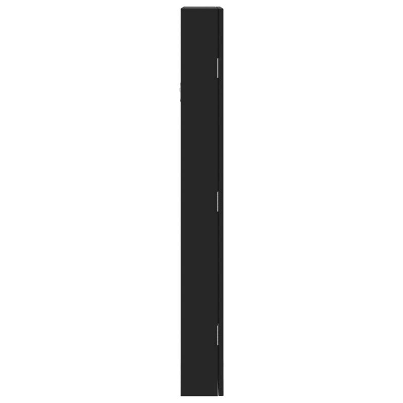 Casa si Gradina - Mobilier - Dulapuri si sifoniere - Dulapuri - Dulap de bijuterii cu oglinda si lumini LED, de perete, negru - Infinity.ro