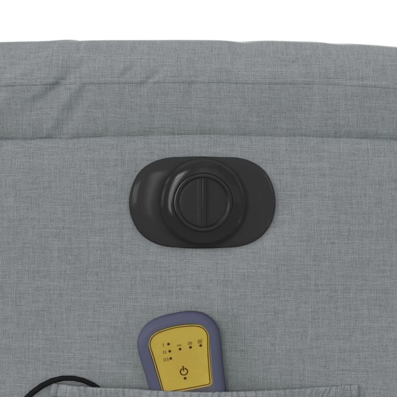 Casa si Gradina - Mobilier - Scaune si fotolii - Fotolii - Fotoliu electric masaj rabatabil cu ridicare, gri inchis textil - Infinity.ro