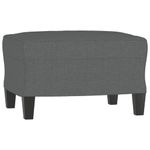 Casa si Gradina - Mobilier - Scaune si fotolii - Fotolii - Fotoliu canapea cu taburet, gri inchis, 60 cm, textil - Infinity.ro