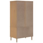 Casa si Gradina - Mobilier - Dulapuri si sifoniere - Sifoniere - Sifonier SENJA, aspect ratan maro, 90x55x175 cm, lemn masiv pin - Infinity.ro