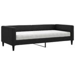Casa si Gradina - Mobilier - Paturi si accesorii - Paturi - Pat de zi cu saltea, negru, 90x200 cm, textil - Infinity.ro