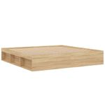 Casa si Gradina - Mobilier - Paturi si accesorii - Paturi - Cadru de pat, stejar sonoma, 200x200 cm - Infinity.ro