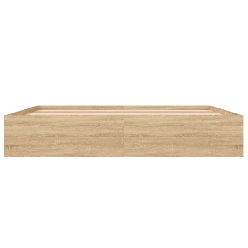 Casa si Gradina - Mobilier - Paturi si accesorii - Paturi - Cadru de pat, stejar sonoma, 200x200 cm - Infinity.ro