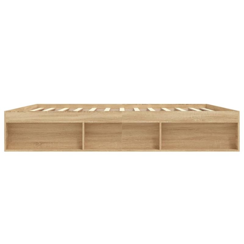 Casa si Gradina - Mobilier - Paturi si accesorii - Paturi - Cadru de pat, stejar sonoma, 200x200 cm - Infinity.ro