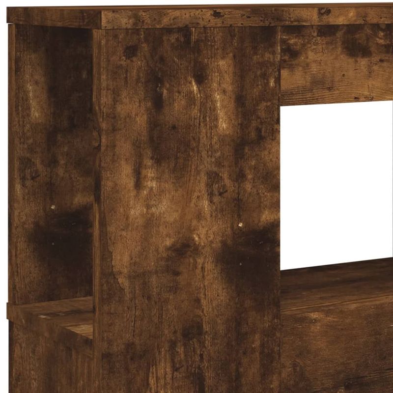Casa si Gradina - Mobilier - Paturi si accesorii - Accesorii paturi - Tablie de pat cu LED, stejar fumuriu, 180x18,5x103,5 cm, lemn - Infinity.ro