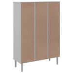 Casa si Gradina - Mobilier - Biblioteci si rafturi - Biblioteci - Biblioteca SENJA, aspect ratan alb, 90x35x130 cm lemn masiv pin - Infinity.ro