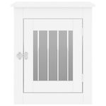 Petshop - Accesorii petshop - Culcusuri si custi - Custi interior si exterior - Lada pentru caini, alb, 55x75x65 cm, lemn prelucrat - Infinity.ro