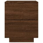 Casa si Gradina - Mobilier - Comode si corpuri - Noptiere - Noptiera cu lumini LED, stejar maro, lemn prelucrat - Infinity.ro