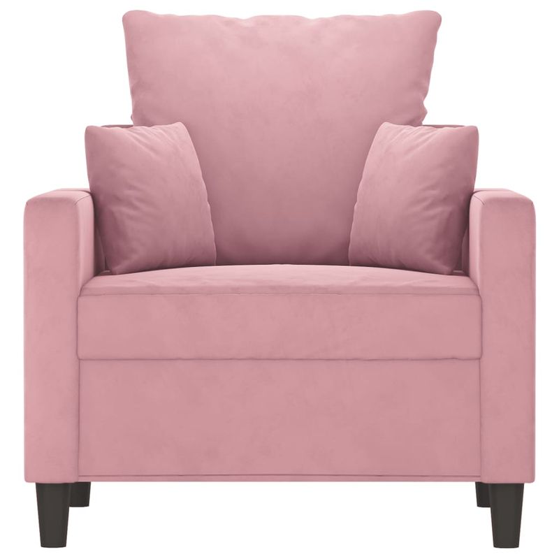 Casa si Gradina - Mobilier - Canapele si coltare - Canapele - Canapea de o persoana, Roz, 60 cm, catifea - Infinity.ro