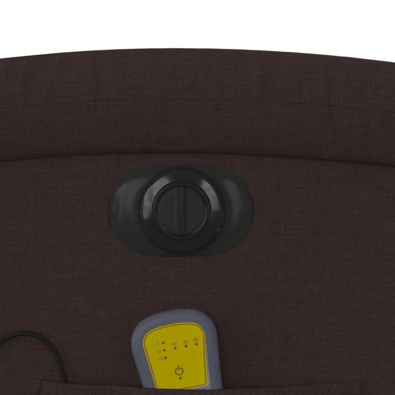 Ingrijire personala si Cosmetice - Sanatate si wellness - Articole wellness - Fotolii de masaj - Fotoliu electric masaj rabatabil cu ridicare maro inchis textil - Infinity.ro