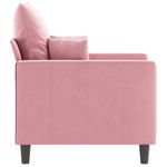 Casa si Gradina - Mobilier - Canapele si coltare - Canapele - Canapea de o persoana, Roz, 60 cm, catifea - Infinity.ro