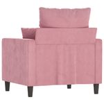 Casa si Gradina - Mobilier - Canapele si coltare - Canapele - Canapea de o persoana, Roz, 60 cm, catifea - Infinity.ro