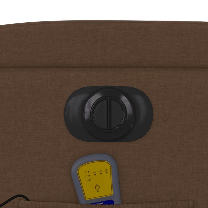 Ingrijire personala si Cosmetice - Sanatate si wellness - Articole wellness - Fotolii de masaj - Fotoliu electric de masaj rabatabil cu ridicare, maro, textil - Infinity.ro