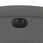 Casa si Gradina - Mobilier - Scaune si fotolii - Fotolii - Fotoliu rabatabil electric, gri inchis, material textil - Infinity.ro