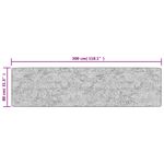 Casa si Gradina - Textile si covoare - Covoare - Covoare casa - Covor lavabil, multicolor, 80x300 cm, anti-alunecare, alb și negru - Infinity.ro