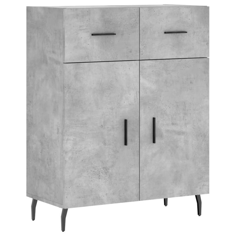 Casa si Gradina - Mobilier - Comode si corpuri - Corpuri bucatarie - Dulap inalt, gri beton, 69,5x34x180, lemn compozit - Infinity.ro