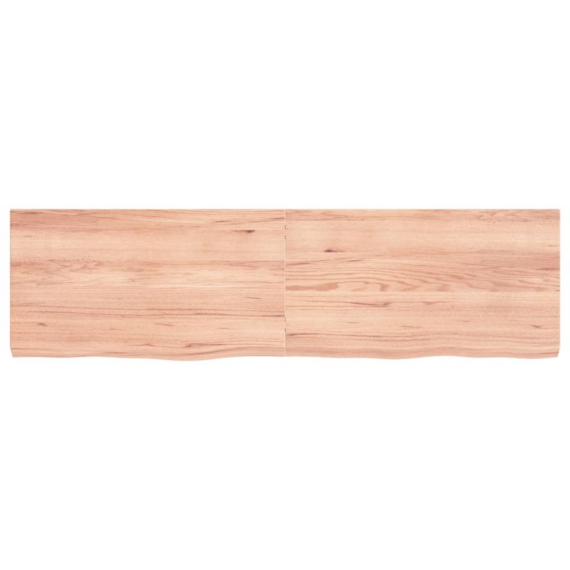 Casa si Gradina - Mobilier - Mobilier baie - Blaturi baie - Blat de baie, maro deschis, 180x50x(2-6) cm, lemn masiv tratat - Infinity.ro