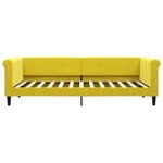 Casa si Gradina - Mobilier - Paturi si accesorii - Paturi - Pat de zi cu saltea, galben, 90x200 cm, catifea - Infinity.ro