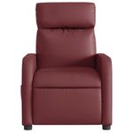 Casa si Gradina - Mobilier - Scaune si fotolii - Fotolii - Fotoliu rabatabil electric, rosu vin, piele ecologica - Infinity.ro