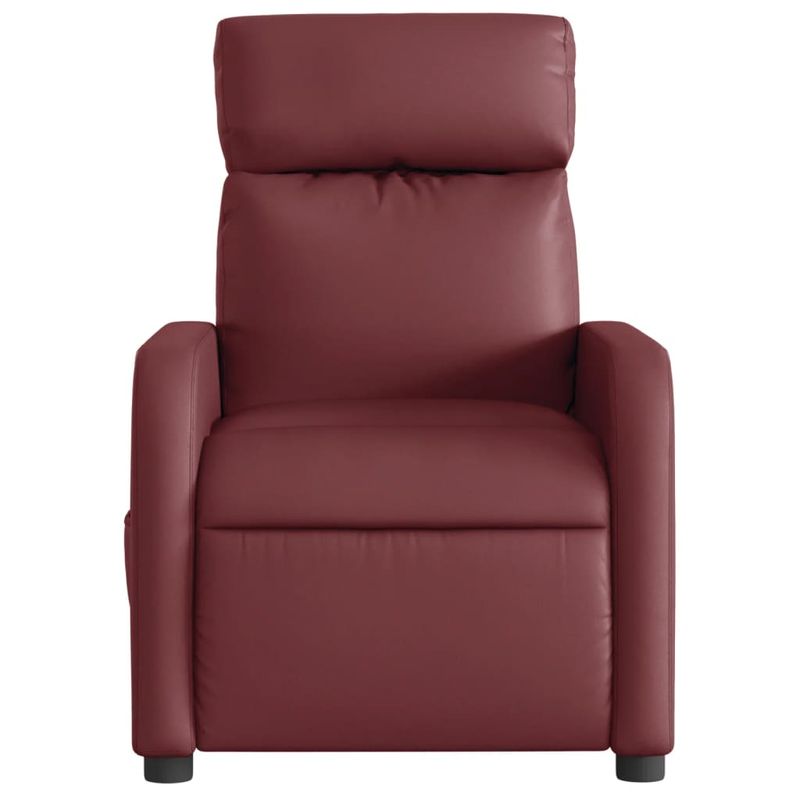 Casa si Gradina - Mobilier - Scaune si fotolii - Fotolii - Fotoliu rabatabil electric, rosu vin, piele ecologica - Infinity.ro