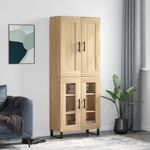 Casa si Gradina - Mobilier - Comode si corpuri - Comode - Dulap inalt, stejar sonoma, 69,5x34x180 cm, lemn compozit - Infinity.ro