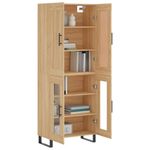 Casa si Gradina - Mobilier - Comode si corpuri - Comode - Dulap inalt, stejar sonoma, 69,5x34x180 cm, lemn compozit - Infinity.ro