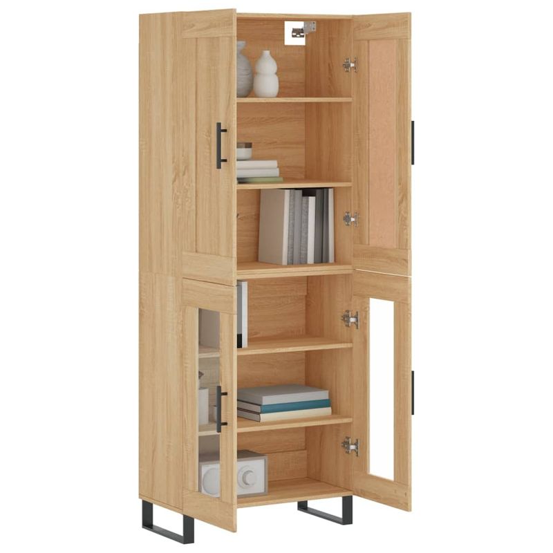 Casa si Gradina - Mobilier - Comode si corpuri - Comode - Dulap inalt, stejar sonoma, 69,5x34x180 cm, lemn compozit - Infinity.ro