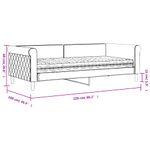 Casa si Gradina - Mobilier - Paturi si accesorii - Paturi - Pat de zi cu saltea, galben, 90x200 cm, catifea - Infinity.ro