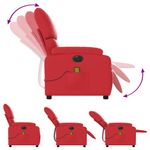 Ingrijire personala si Cosmetice - Sanatate si wellness - Articole wellness - Fotolii de masaj - Fotoliu electric de masaj rabatabil, rosu, piele ecologica - Infinity.ro