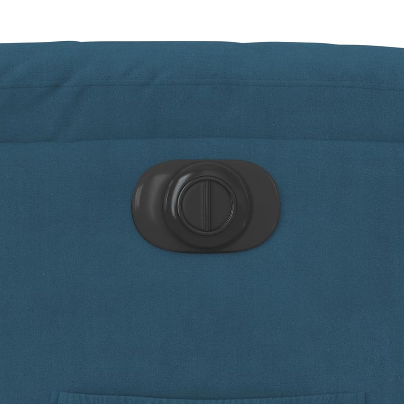 Casa si Gradina - Mobilier - Scaune si fotolii - Fotolii - Fotoliu electric rabatabil cu ridicare, albastru, catifea - Infinity.ro