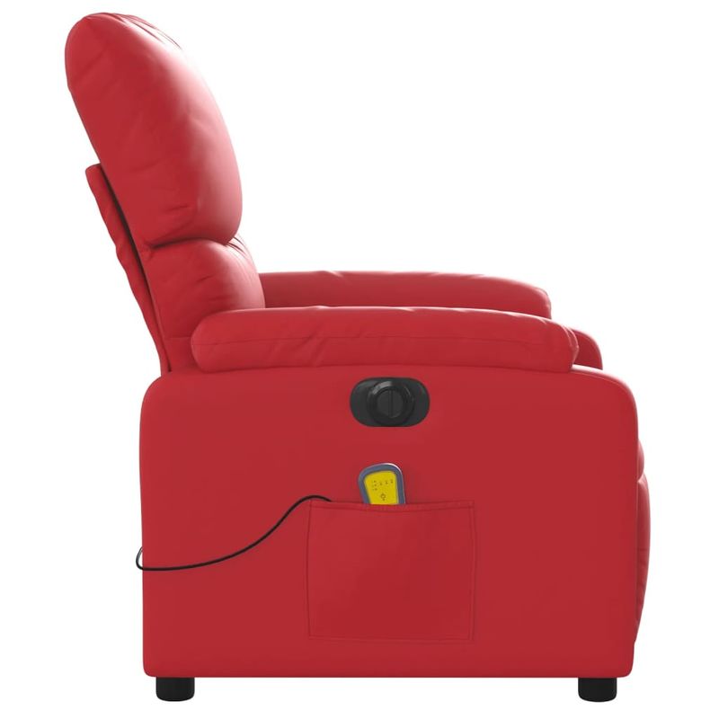 Ingrijire personala si Cosmetice - Sanatate si wellness - Articole wellness - Fotolii de masaj - Fotoliu electric de masaj rabatabil, rosu, piele ecologica - Infinity.ro