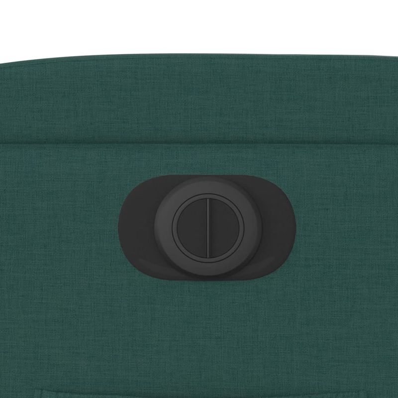 Casa si Gradina - Mobilier - Scaune si fotolii - Fotolii - Fotoliu electric rabatabil cu ridicare, verde inchis, textil - Infinity.ro