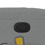 Ingrijire personala si Cosmetice - Sanatate si wellness - Articole wellness - Fotolii de masaj - Fotoliu de masaj rabatabil cu ridicare, gri deschis, textil - Infinity.ro