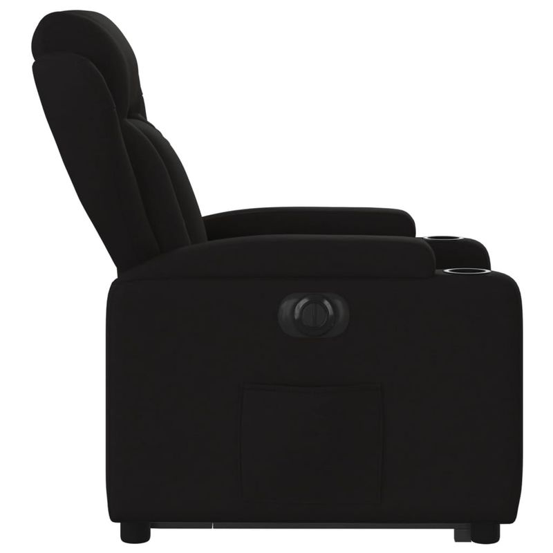 Casa si Gradina - Mobilier - Scaune si fotolii - Fotolii - Fotoliu electric rabatabil cu ridicare, negru, textil - Infinity.ro