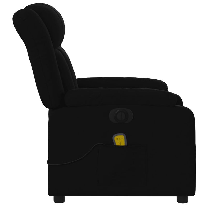 Ingrijire personala si Cosmetice - Sanatate si wellness - Articole wellness - Fotolii de masaj - Fotoliu electric de masaj rabatabil, negru, textil - Infinity.ro