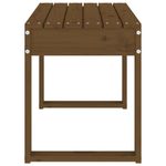 Casa si Gradina - Gradina si terasa - Mobilier exterior - Bancute de gradina - Banca de gradina, maro miere, 80x38x45 cm, lemn masiv de pin - Infinity.ro